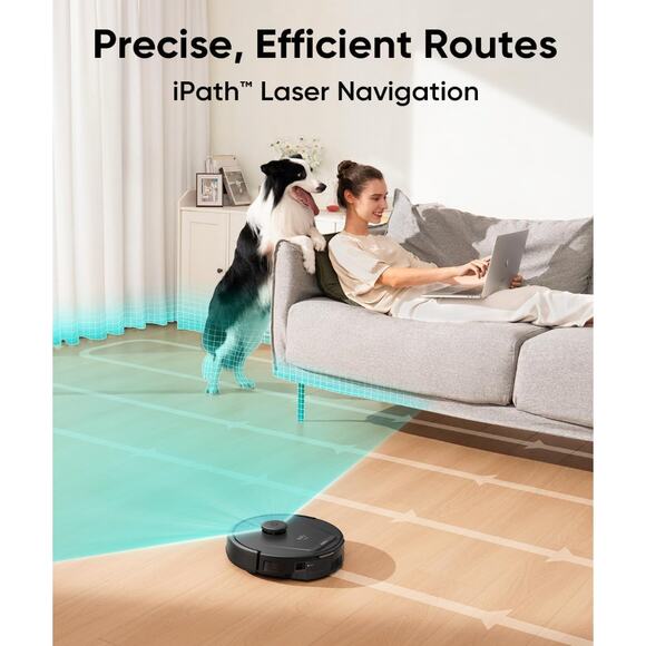 eufy L60 Robot Vacuum Cleaner Self Empty Station Hair Detangling Tech 5000Pa NEW - Picture 3 of 6